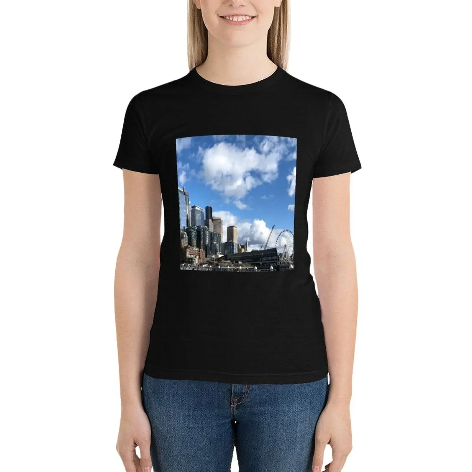 

Sunny Autumn day in Seattle T-Shirt shirts graphic tees hippie clothes T-shirts for Women