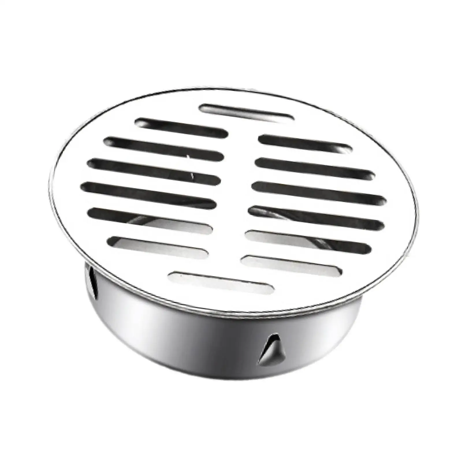 Stainless Steel Floor Drain Cover Round Grate Strainer Anti Blocking Flat Filter for Bathroom Shower Kitchen Balcony