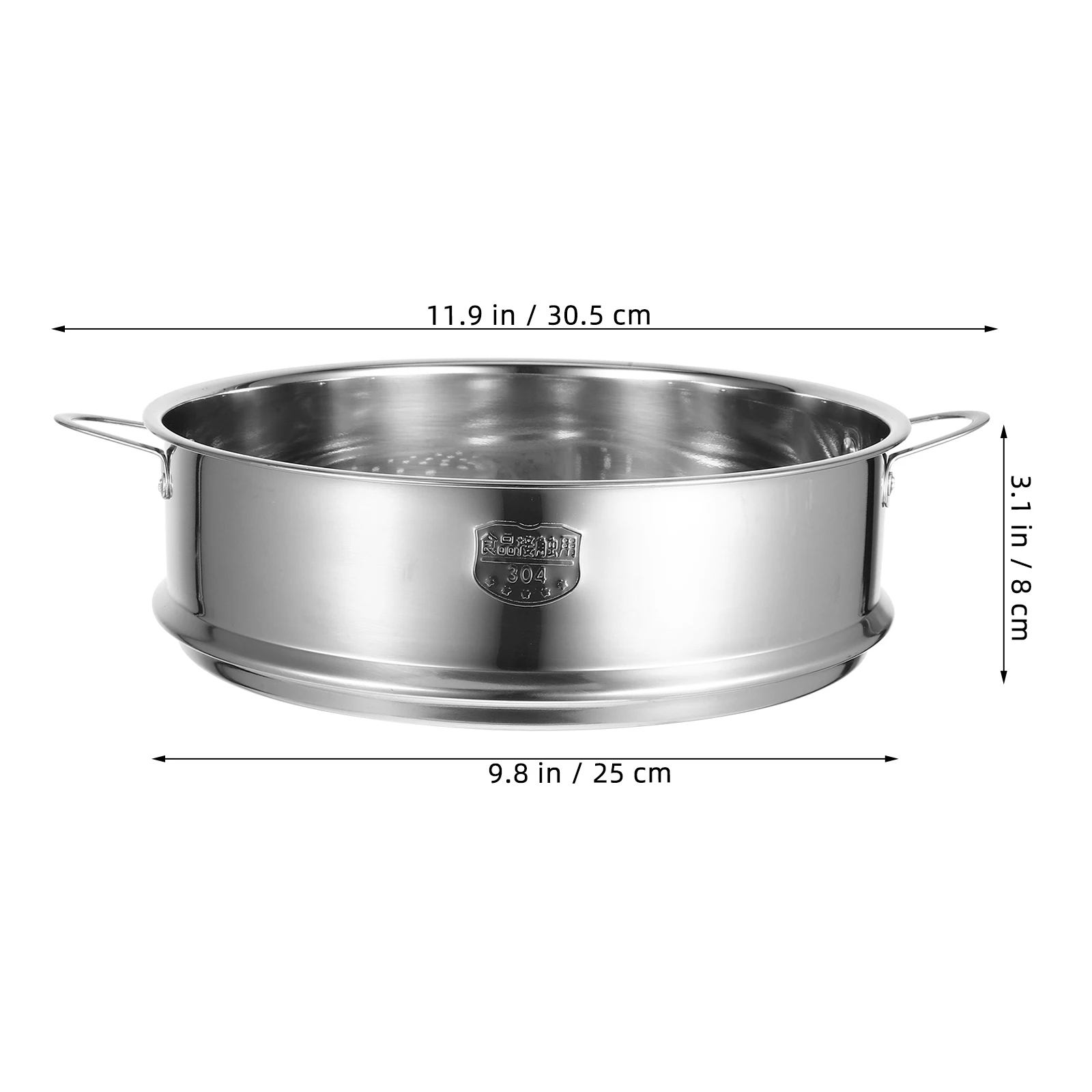 

Stainless Steel Steamer 3 Tier Premium Food Cooking Utensils Reusable Buns Basket Kitchen Supplies Lightweight