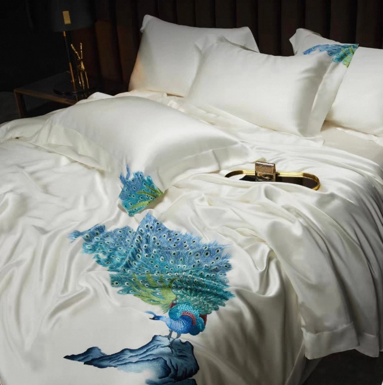 Floral Print Bed Sheet Set Soft Microfiber Bedding Set Fitted Sheet Flat Sheet Pillowcases for Bedroom Home Decor TM0186