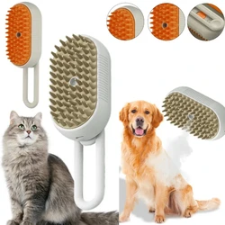 Pet Steam Brush Removes Floating Hair Doesn't Hurt Skin Dog Bathing Hair Removal Brush Cat and Dog Cleaning Supplies Cat Comb