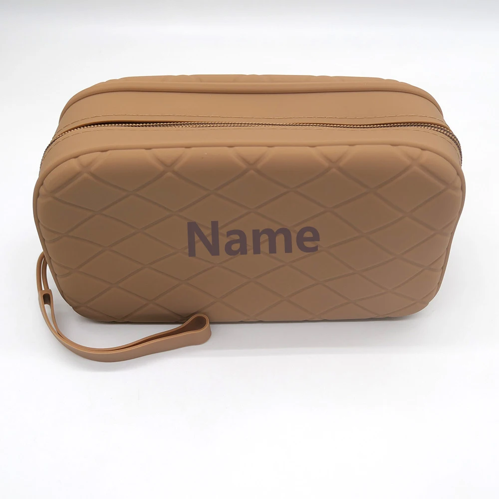 

Free Name Printing Silicone Storage Pouch Organiser Box Silicone Material for Easy Portability Personalised Gift with DIY Design
