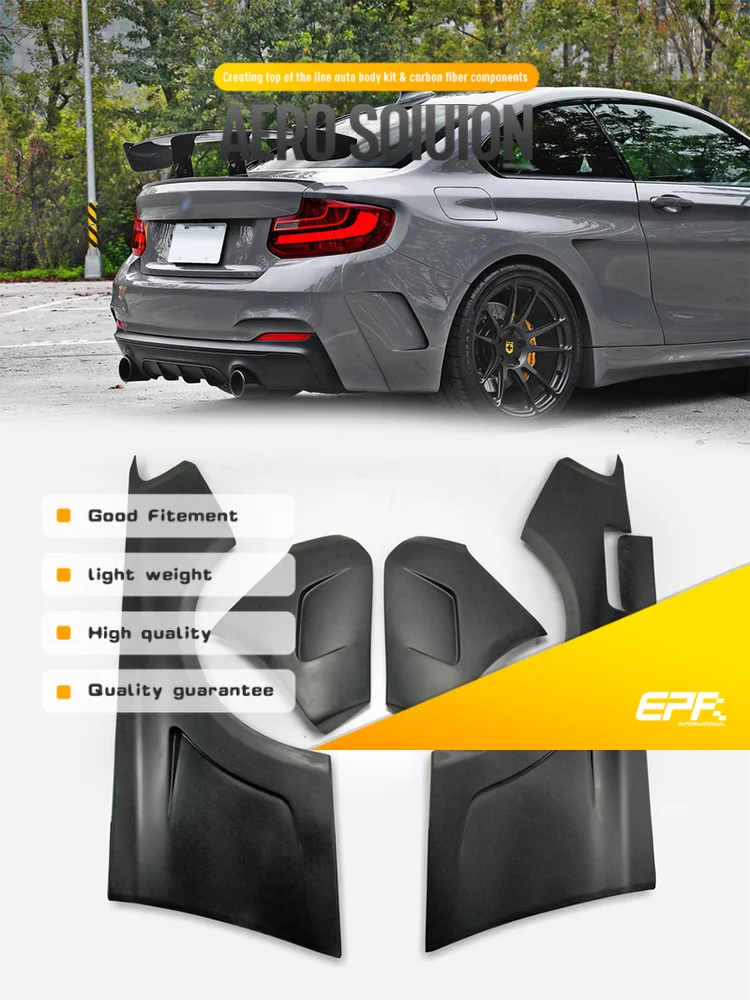 

For F22 Manhart Style Wide Body Rear Fender (+60mm, 5PCS), Aggressive Wide-Track Vibe & Precise Fit