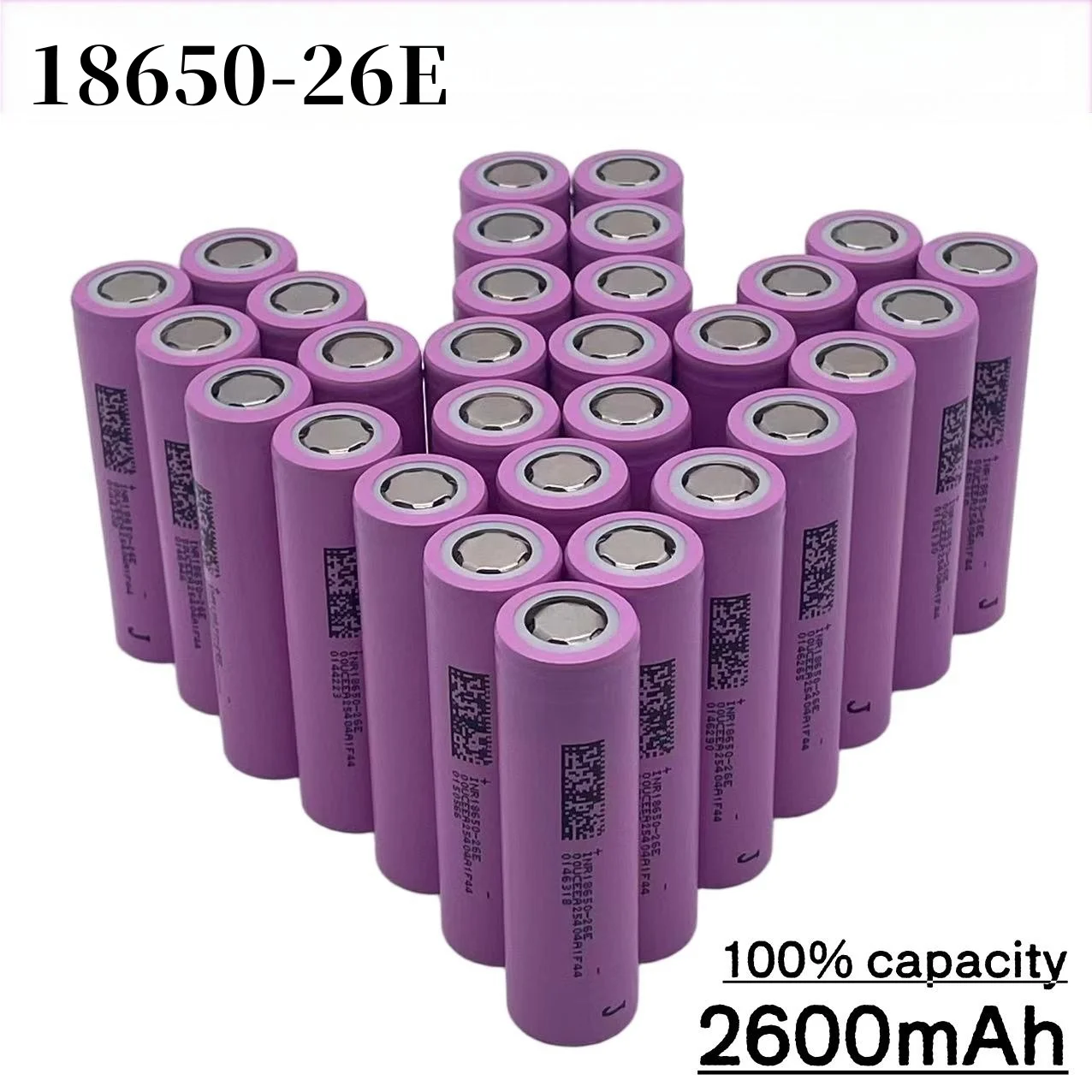 Baterai Lithium Isi Ulang 3.7V 2600mAh INR18650-26E, Ringan & Serbaguna untuk Berbagai Perangkat