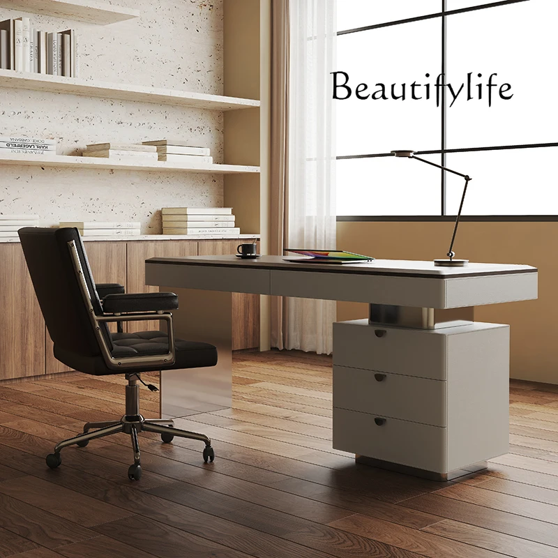 

Simple Desk light luxury modern designer high-end Italian minimalist home study desk computer desk