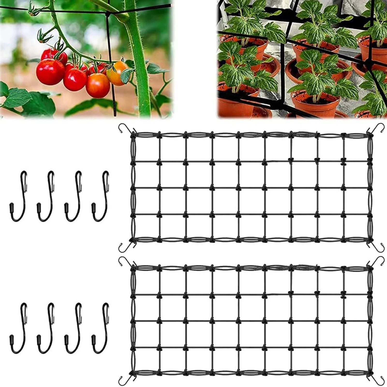 Plant Support Scrog Net Elastic Trellis for Greenhouses Tent Grid Design Plant Support Net Adjustable Support Plants For Garden