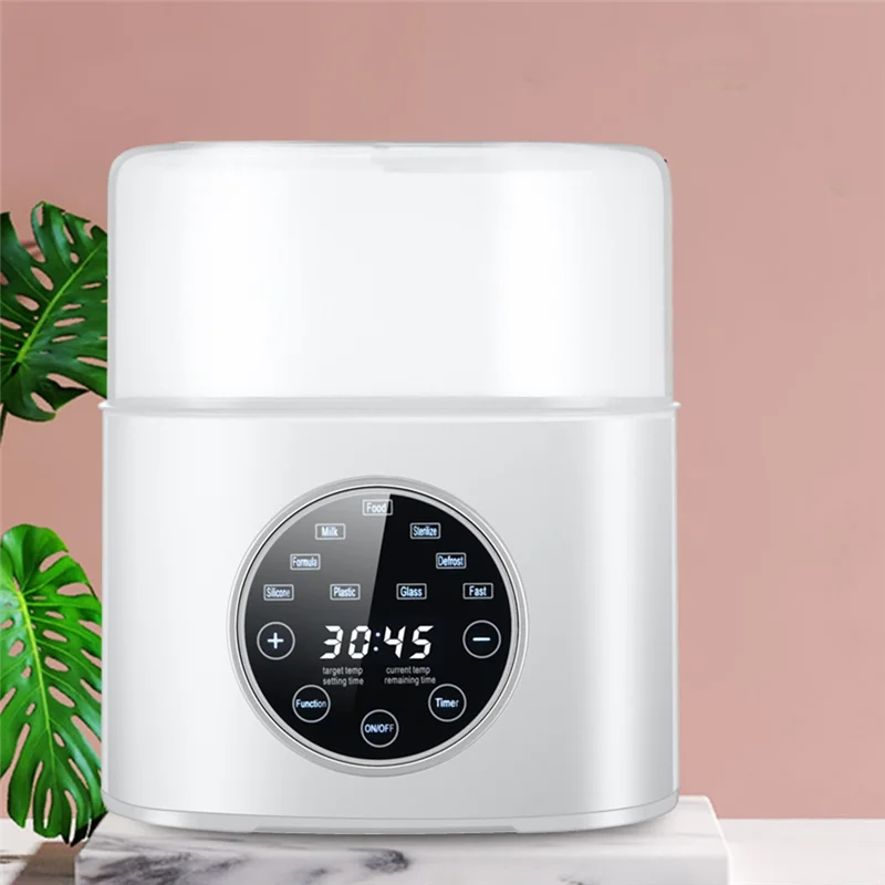 AA96 Penghangat Botol Bayi 5-In-1 Multifungsi Penghangat Susu Ibu Pemanas Cepat & Penghangat Pencair Beku dengan Timer Colokan EU