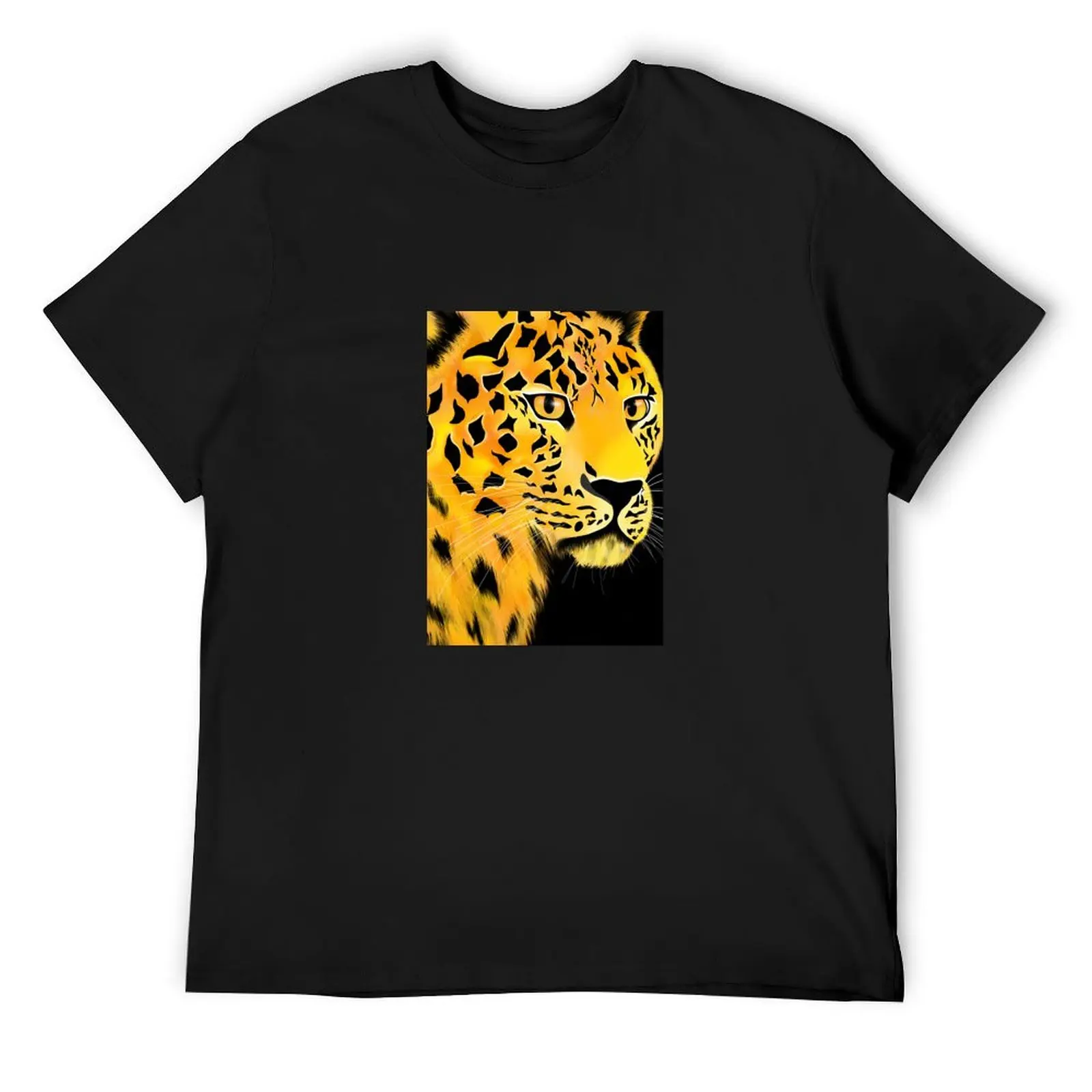 Cheetah Wild Cat T-Shirt anime tshirt custom shirt tops Men's t shirts