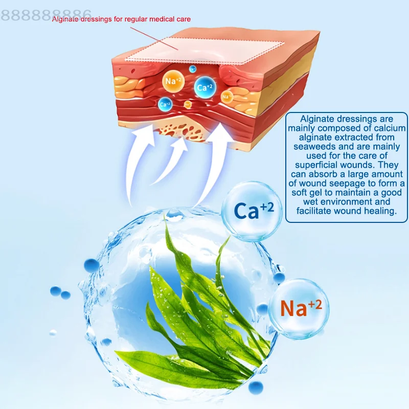 1/2/5 قطعة عالية الامتصاص السرير قرحة العناية بالجروح الضمادات الجينات تضميد الجروح منصات الشاش غير عصا