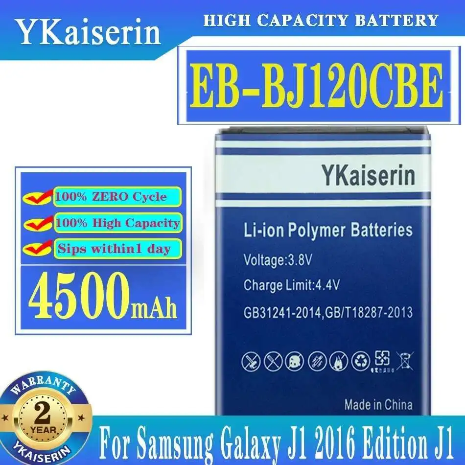 

Аккумулятор мобильного телефона EB-BJ120CBE 4500 мАч для Samsung Galaxy J1 2016 Edition J1 версия J120F Express 3 J120A J120T J120 SM-J120F