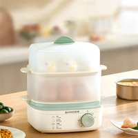 350W Egg Steamer Mini Steamer Electric Egg Boiler Breakfast Machine Multicooker Steamer Automatic Egg Cookers 16 Eggs with Timer