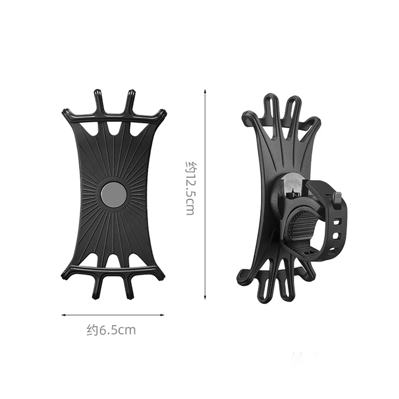 Support de téléphone portable rotatif résistant à 360 degrés pour vélo, support en silicone pour véhicule électrique, support de navigation du pilote, 1PC