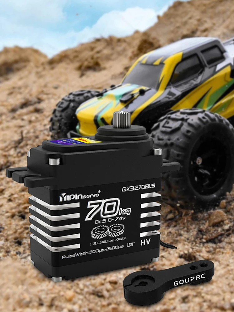 Servos digitali a coppia elevata da 70 kg Servos sterzo con ingranaggi in metallo per robot per barche cingolate per auto 1/8 1/10 1/12 RC
