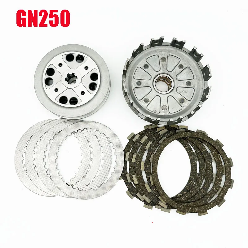 

Motorcycle Clutch Friction Plate for Suzuki Haojue Qjmotor Qingqi Wangjiang GN250 GS250 WJ250 HJ250 Engine Clutch Center Parts