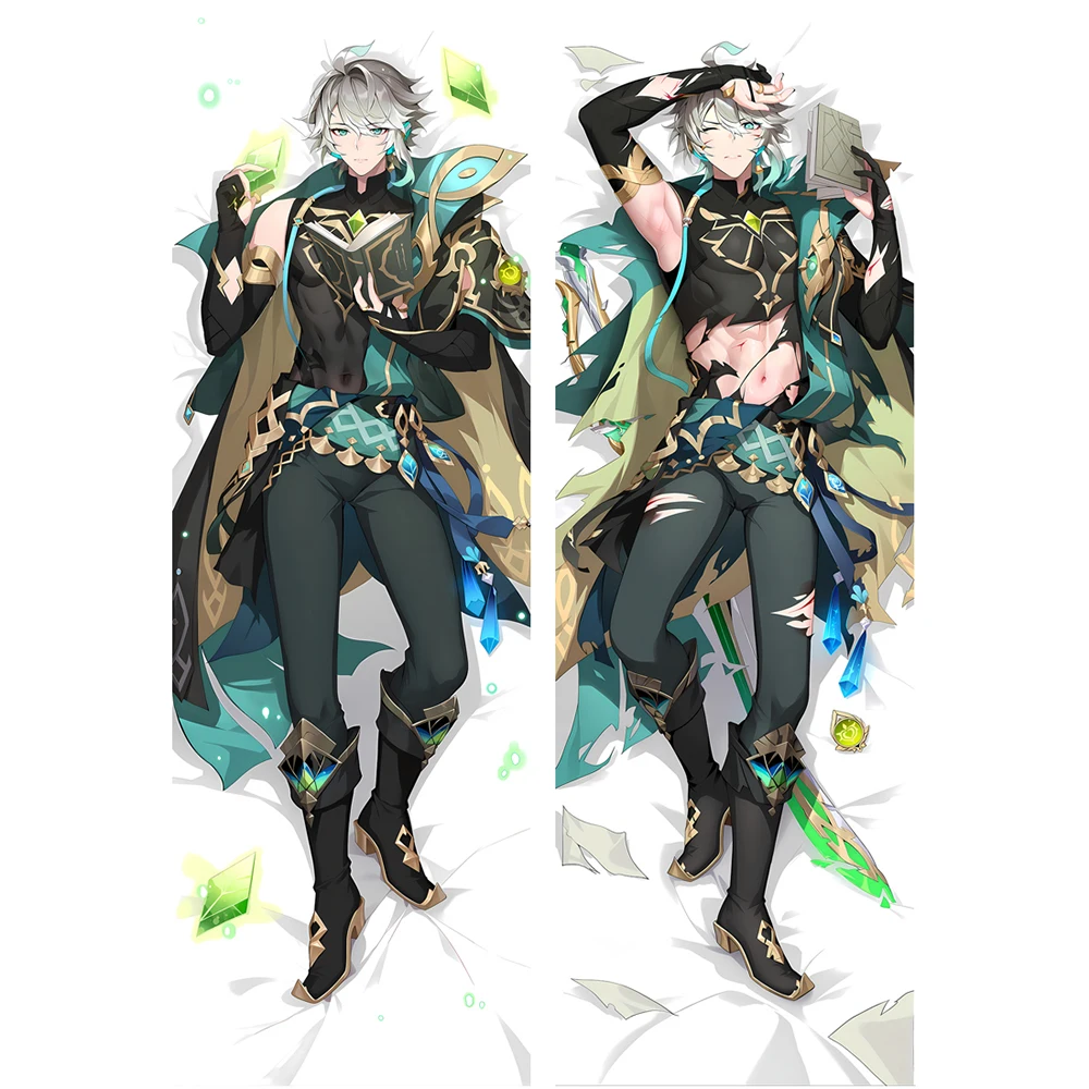 Anime Genshin Impact Alhaitham Dakimakura Cover Body Pillowcase Home Bedding Hugging Pillow Cover Otaku Cushion Cover Gifts