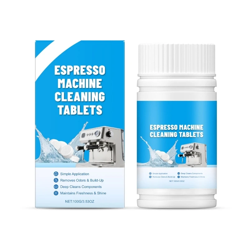 

Таблетки для чистки эспрессо-машины Универсальное средство для очистки кофемашин для удаления накипи для эспрессо-машин