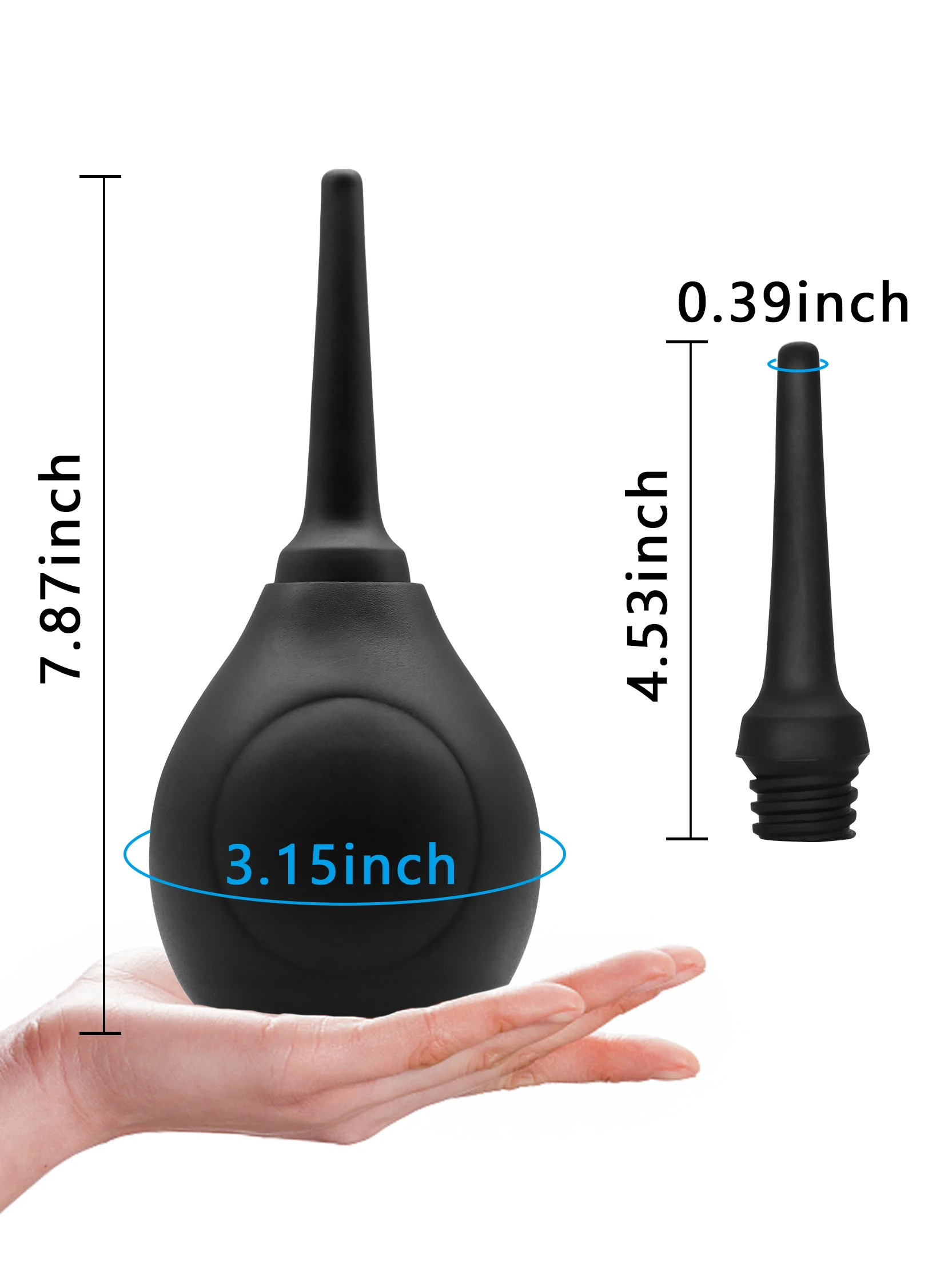 Enema Bulb Cleaning Anal Douche Men Anal Plug Dilator Can Back-Flow Prevention for Colon Vagina Cleansing Sex Toys for Women