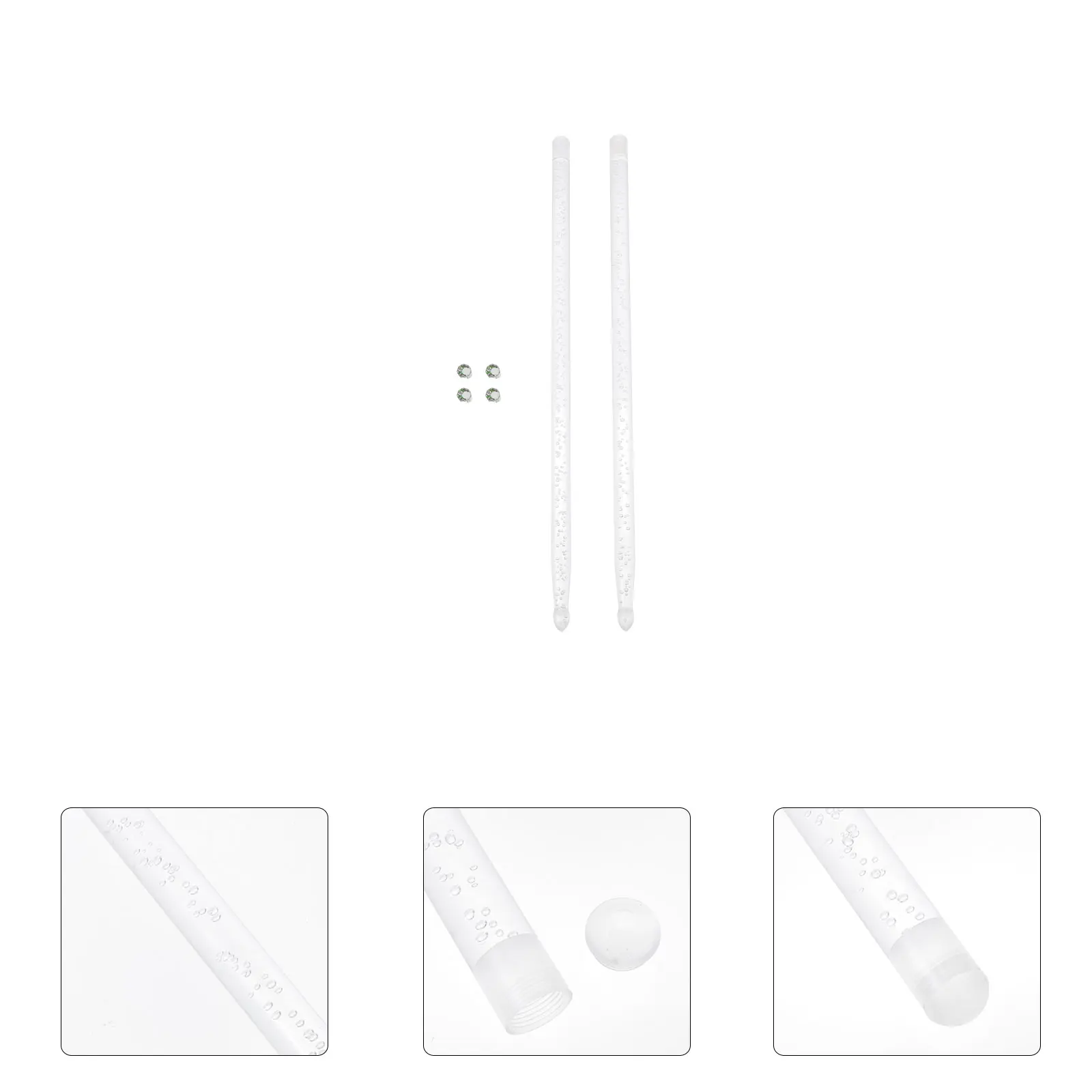 

Luminous Drum Stick Percussion Auto Fluorescent Drumsticks Transparent Mallets Accessories Xylophone Light up Colorful