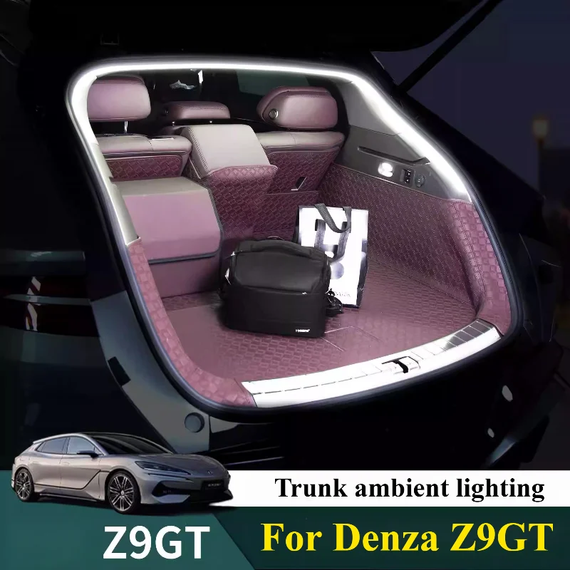 Car Trunk Ambient Light Strip Fit For Denza Z9GT LED Car Interior Decorative Light Accessories
