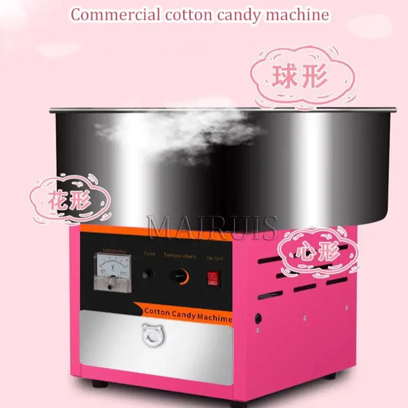 Automatic Stainless Steel Cotton Candy Machine Commercial Plug Radio Marshmallow Machine Electric Marshmallow Machine