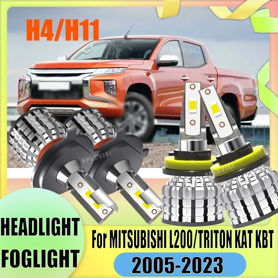 

Car LED Headlight Foglight Kit Enhanced Night Vision For MITSUBISHI L200/TRITON KAT KBT 2005 2006 2007 2008 2009 2010 2011-2023