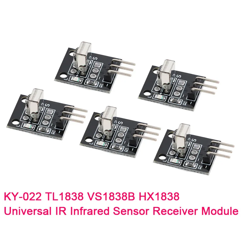 10Pcs/1pcs 3pin KY-022 TL1838 VS1838B HX1838 Universal IR Infrared Sensor Receiver Module for Arduino Diy Starter Kit