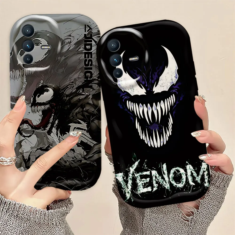 The Avengers Venom 3D Wave Phone Case For VIVO S1 T1 V15 V20 21E V23 V23E V25 V25E V27 V27E V29E V30 V40 V30E Case Funda Capa