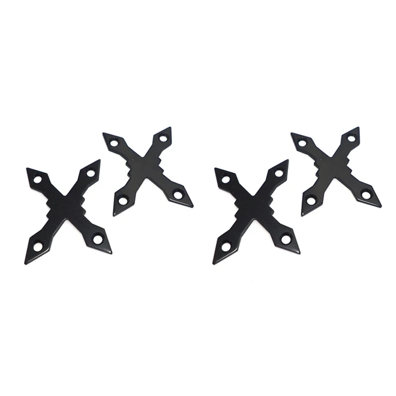 4 Pcs Protective Gaskets Longboard Hardware Deck Accessories Pads Screw Pads Round Edge Durable Parts Skateboard,Black