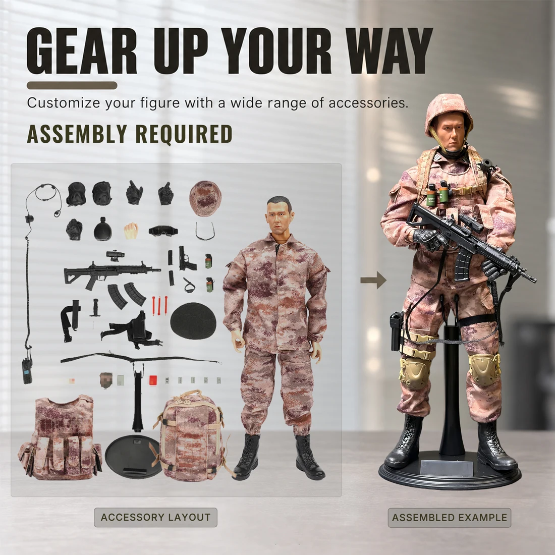 ViiKONDO 1/6 스케일 액션 피규어, 아시아 군 - Action Figure Stand 리뷰 및 가격