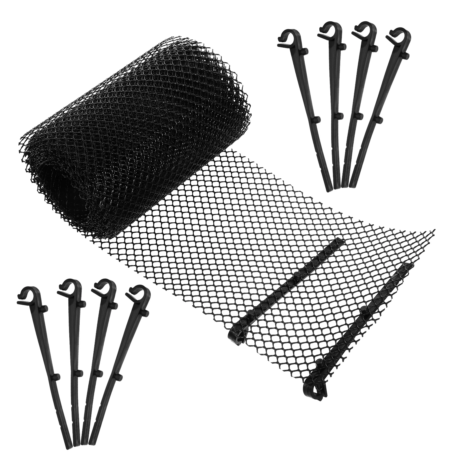 

10pcs Gutter Mesh Guard Drainage Screen Anti Clogging Roof Protector Easy Install Plastic Cover for House Rainwater