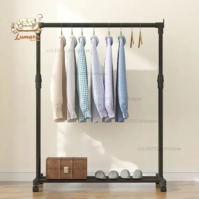 Movable Drying Rack with Wheels, Telescopic Metal Drying Rack, Adjustable Drying Rack for Laundry