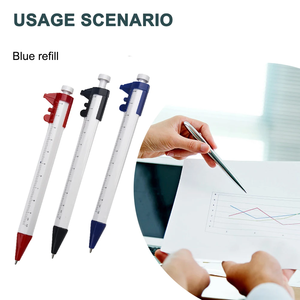 Multi Purpose Vernier Caliper Pen Supporting Accurate Linear Measurement and Efficient Writing Without Need for Separate Tools