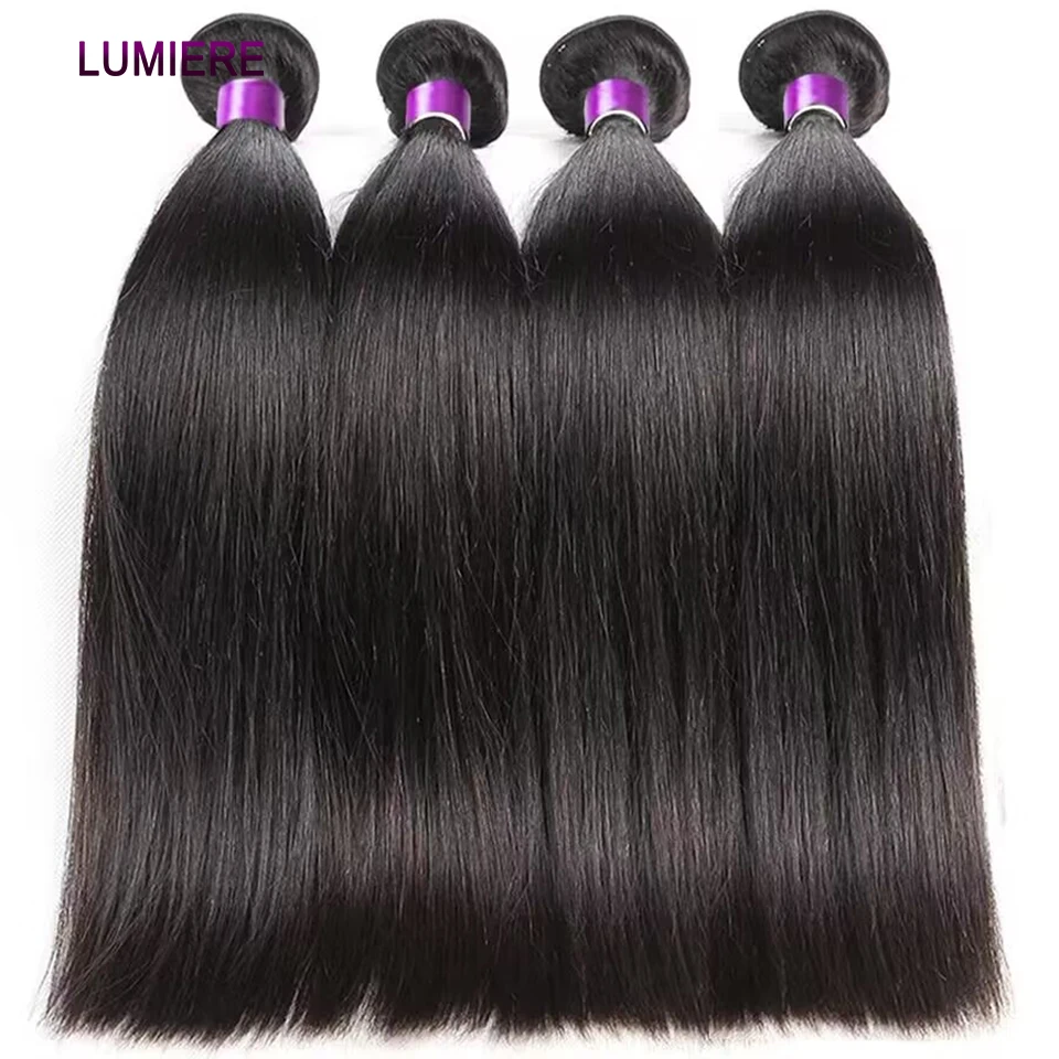 Extensiones de cabello liso de hueso peruano, paquete de cabello humano liso Natural, extensiones de cabello humano crudo de 8-40 pulgadas para mujeres negras