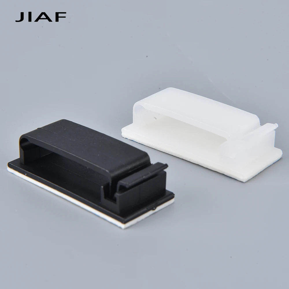 10Pcs Self Adhesive Cable Clips, Wire Fixing Buckle Wall Mount Cord Holder FC1 FC2 For Car GPS Data Line Cable Management
