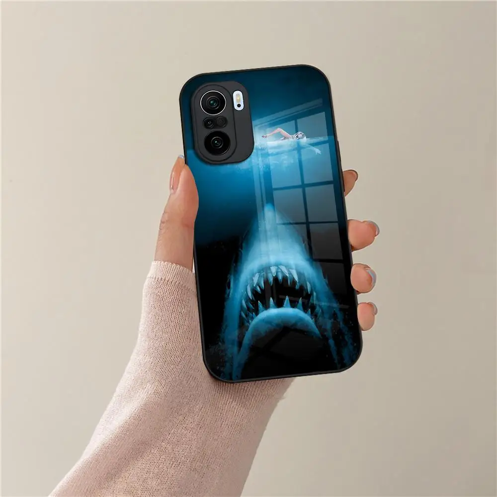 J-JAWS Movie Phone Case Tempered Glass For Xiaomi 17 15 14 12 Lite Pro 13 11t POCO M6 M5 X6 F6 Pro Cover view 5