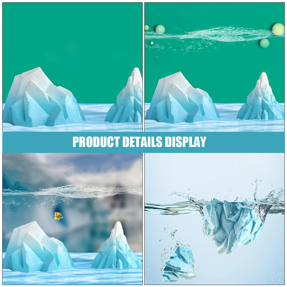 

2 set Decoration Mini Floeberg For Aquarium Tiny Floeberg Decoration Small Mountain Ornament All Tank Sizes Stable Base