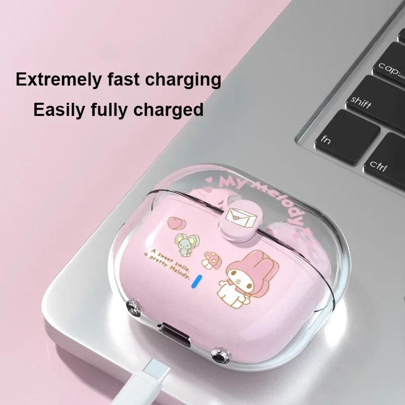 Sanrio Kuromi Bluetooth Earphones Cinnamoroll True Wireless Headset Pochacco Sport Noise Reduction Touch Control Games Headphone