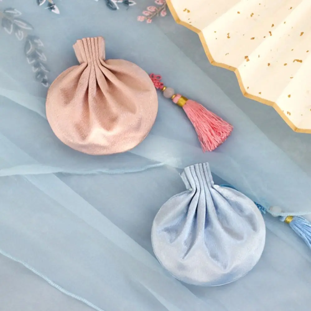

Empty Chinese Style Cloth Sachet Brocade Exquisite Tassel Storage Sachet Ancient Portable Hanging Pouchperfume bag Blessing Gift