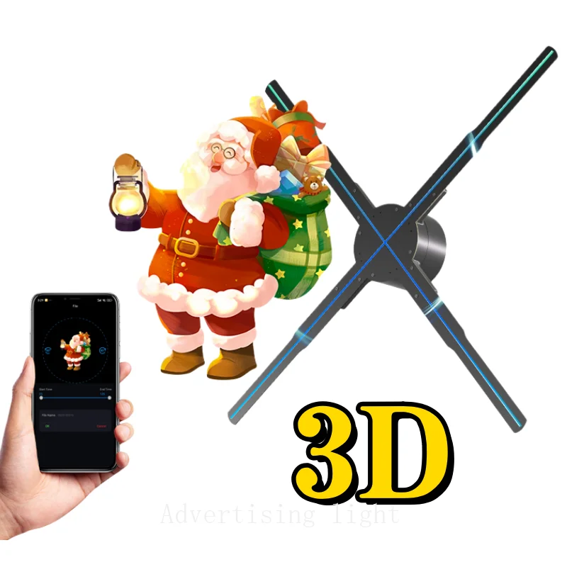 

14-85 см 3D голограммный проектор, вентилятор, рекламный логотип, светодиодный знак, голографическая лампа, трехмерная лампа для проекторов