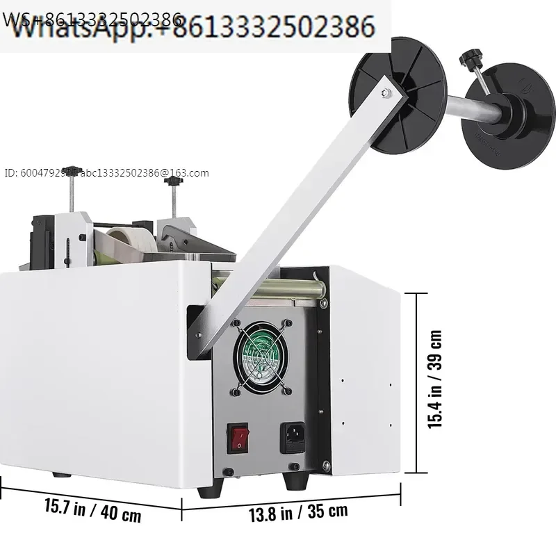 YS-100 Auto Heat Shrink Tube Cutting Machine 350W Micro-Computer Control Cable Pipe Die Cutter PVC Tape Belt Cold Cutting