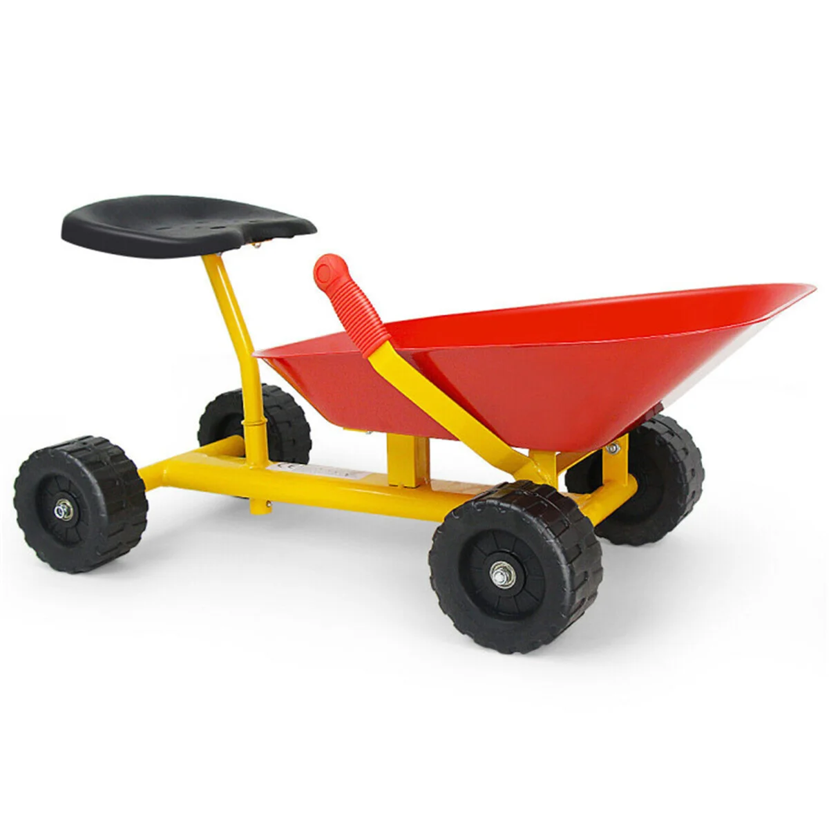 Kids Ride-on Sand Dumper with 4 Wheels，can not only dig sand/dirt in summer but also shovel snow in winter