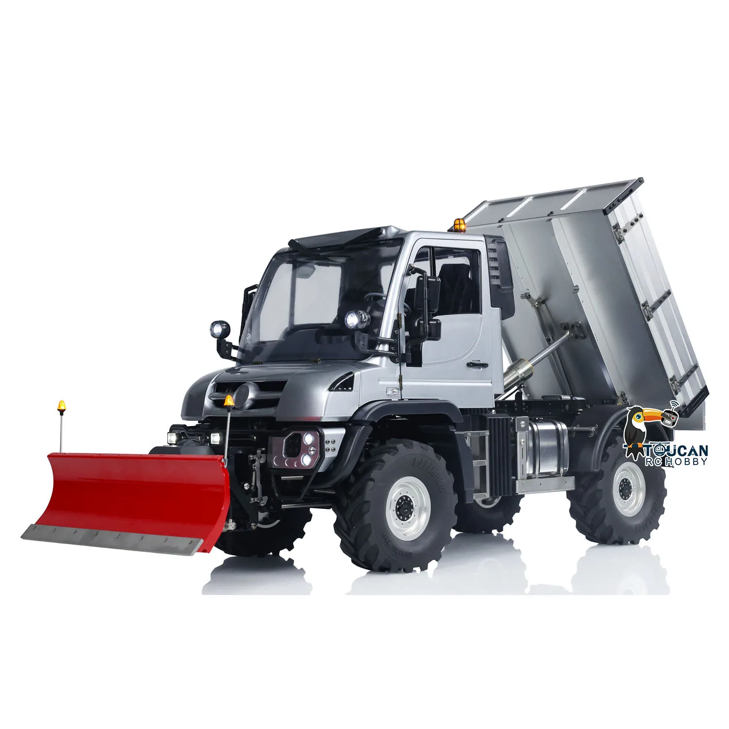 

US Sale U423 1:10 4X4 Hydraulic RC Off-road Dump Car Snow Blade Crawler Climbing Vehicle