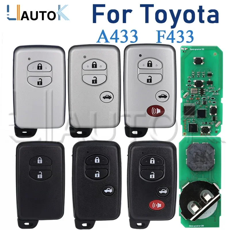 Car Remote Control Key for Toyota Land Cruiser 200 Prius RAV4 Avalon Camry Avensis Prado Crown Aurion LC200 A433 F433 Car Key