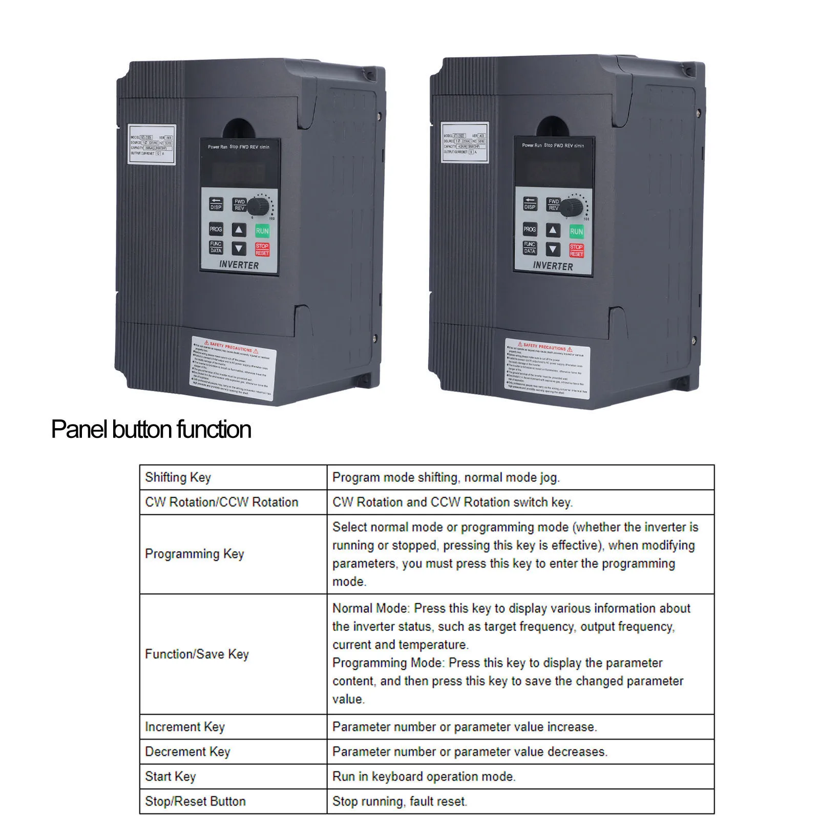Convertidor de frecuencia Variable monofásico 1 en 3 controlador de salida AC 220V para Motor CNC convertidor de frecuencia de Motor