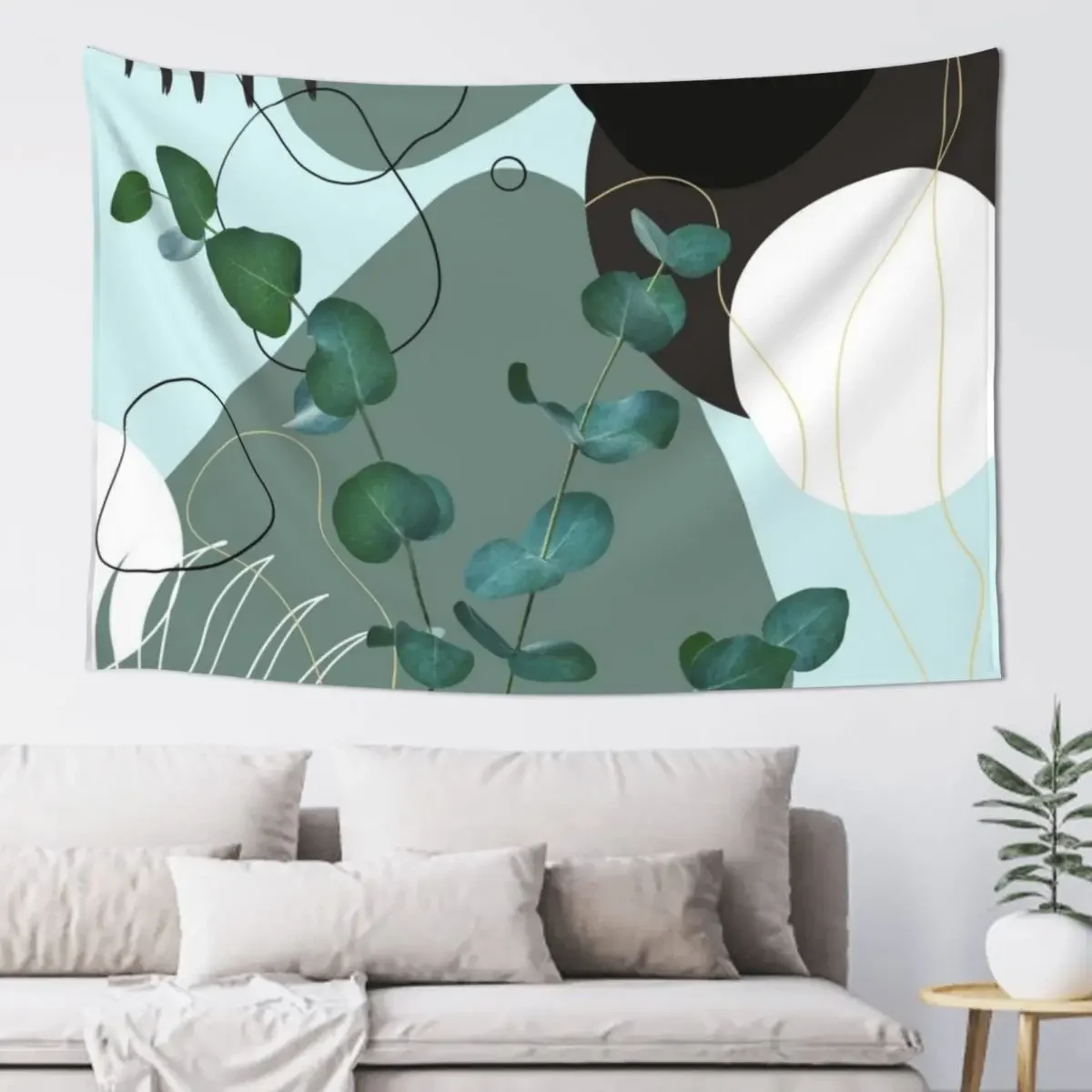 Eucalyptus Fan Palm Finesse #2 #tropical #decor #art Tapestry Bed Room Decoration On The Wall Aesthetic Room Decoration Tapestry