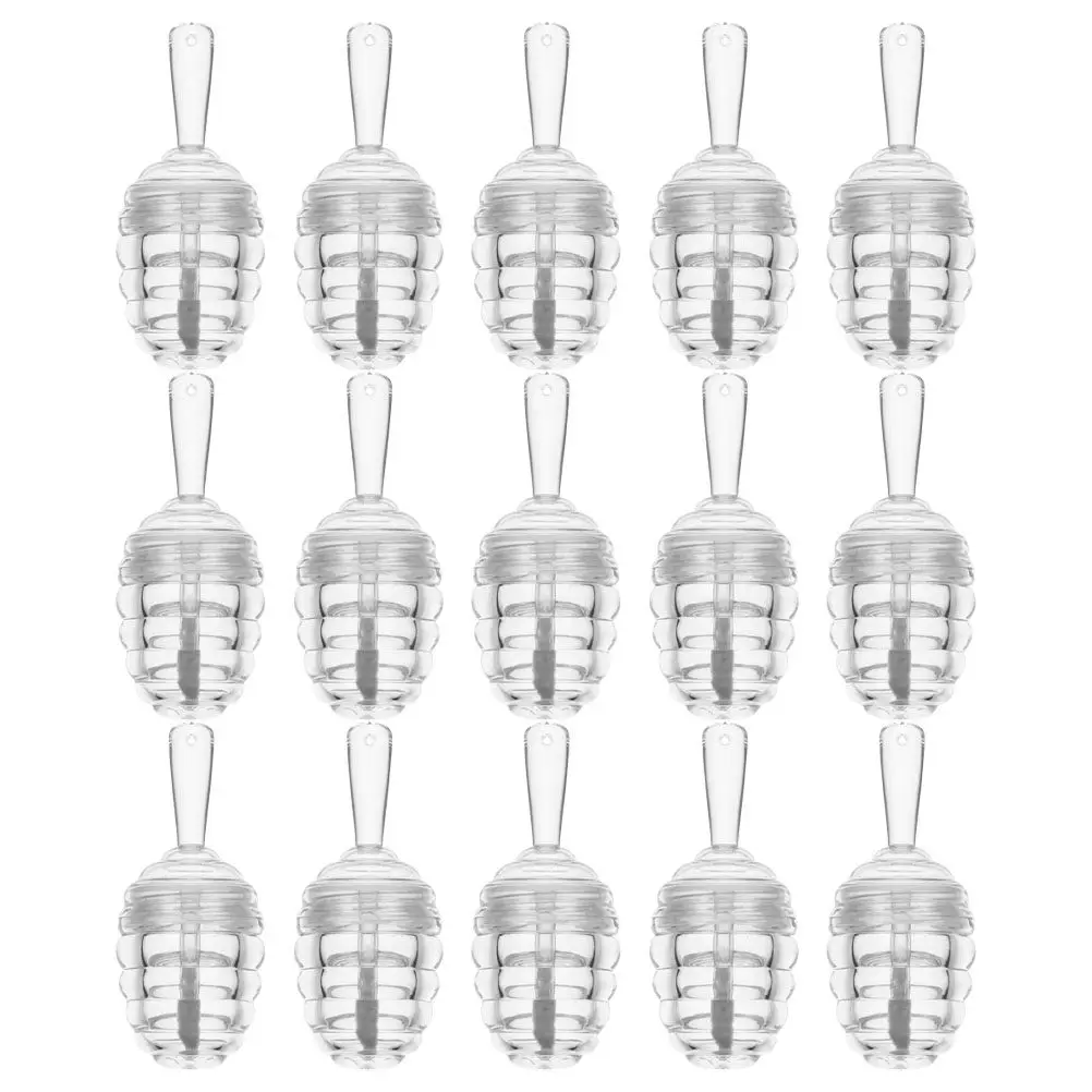 

Набор из 15 прозрачных пластиковых тюбиков для блеска для губ в форме медового горшочка, многоразовые контейнеры для бальзама для губ, портативные флаконы для путешествий и образцов