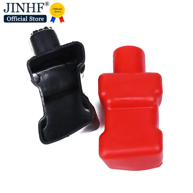 2pcs New Universal Rubber Car Battery Terminal Negative Positive Covers Insulating Protector Auto Battery Terminal Dust Cap