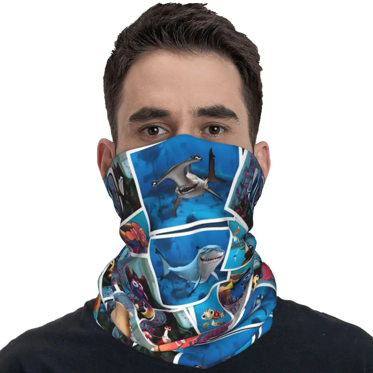 Finding Nemo Balaclava Hunting Fishing Face Cover Mask Male Fashion Punk Windproof Cycling Mask Neck Cover Neck Gaiter