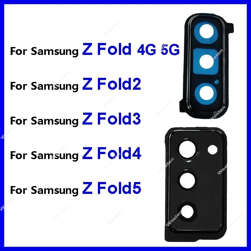 For Samsung Galaxy Z Fold2 3 4 5 Z Fold2 Z Fold3 Z Fold4 Z Fold5 Genuine Back Camera Lens Frame Rear Camera Glass Replace Repair