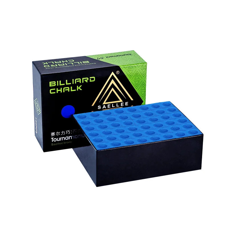 Direct Factory Sale Saili S9 Commercial Use Snooker Cue Chalk Blue 144-Capsule 1/2 Rod Box Combo Set Wood Pool
